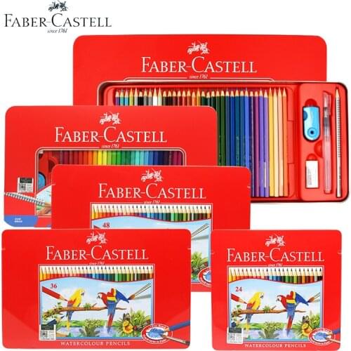 FABER-CASTEL Professional Water-Soluble Colored Pencils for Artist School Sketch Drawing Pen Children Special Gift