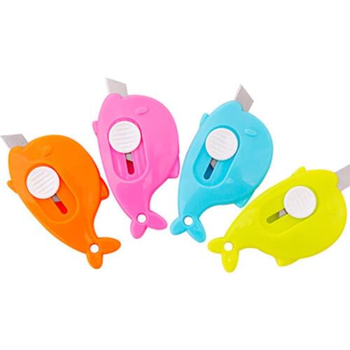 Candy Color Mini Utility Knife Envelope Opener Kids DIY Scrapbooking Paper Cutting Gadgets Students Portable School Stationery