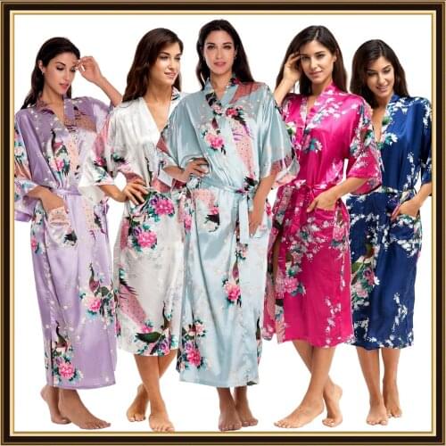 RUILINGSHA Women's Satin Robes