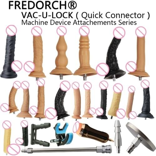 FREDORCH Premium Sex Machine F6 Plus Attachments Different Types Dildo Suction Cup Vagina Sex Machine for Men and Women Sex Toys