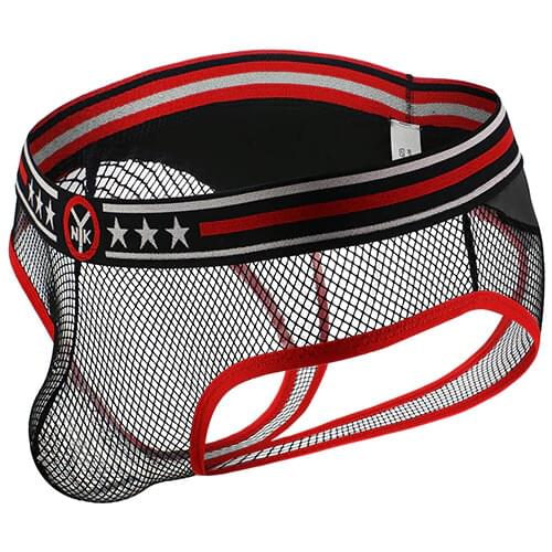 Sexy Men Underwear Mesh G Strings tanga hombre Transparent Underpants Penis Pouch Panties Male Open Backless Crotch Lingerie