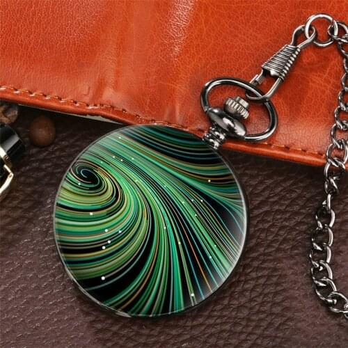 Starry Sky Design Antique Pocket Watch Quartz Fob Chain Pendant Clock Fashion Vintage Pocket Clock Gifts for Men Women Kids