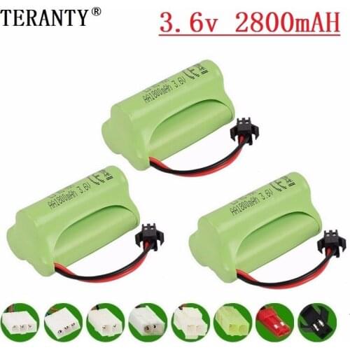 T Model ) 3.6v 2800mah NiMH Battery For Rc toys Car Tanks Trains Robot Boat Gun Ni-MH AA 2400mah 3.6v Rechargeable Battery