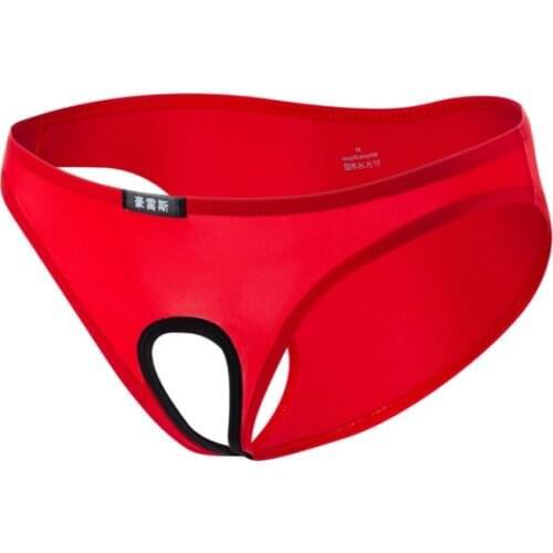 Men briefs sexy Underwear Triangle Briefs Low Waist Hollow Appeal Thin Breathable underpants male Intimates