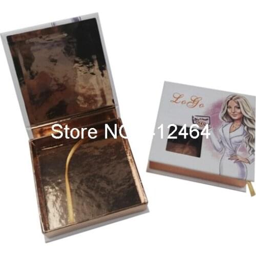 UV Protected Matte Lamination CMYK printing packaging box for 3d mink lashes ---PX2060