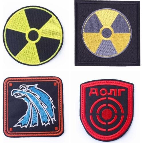 Embroidered Patches S.T.A.L.K.E.R Patch On Clothes Iron On Patches For Clothing Punk Sew On Garment Apparel Accessory Chernobyl
