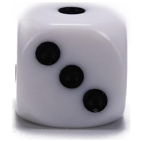 10mm/16mm Drinking Dice Acrylic White Round Corner Hexahedron Dice Club Party Table Playing Games RPG Dice Set 5Pcs/Lot