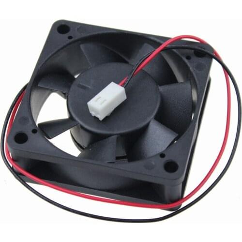 100 pcs LOT 2pin-2510 Connector 12V 6020 60 x 60 x 20mm 60MM 6cm Brushless DC Cooling Cooler Fan