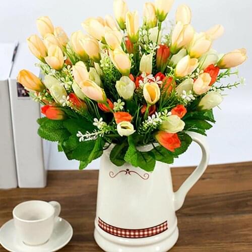 15pcs Artificial Flowers Garden Touch Flowers Bouquet Decor for Home Wedding Decorations Fake Flower