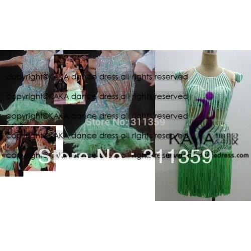 Shining crystal stones, KAKA-L130349, Latin dance wear,tango salsa samba rumba chacha waltz,latin dance dress
