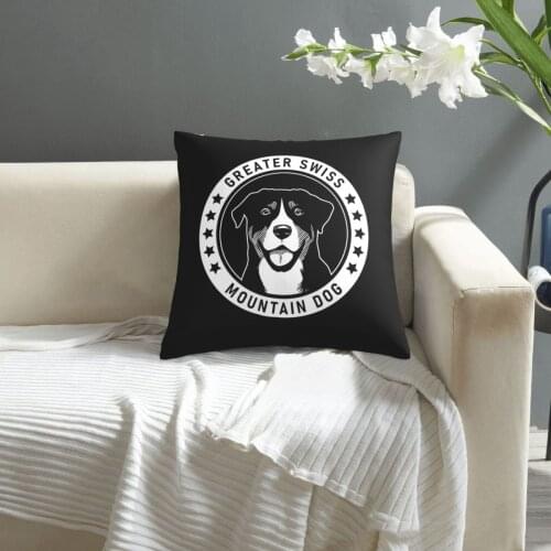 Greater Swiss Mountain Dog Fan Gift pillowcase printed cushion cover sofa waist pillow pillow cover