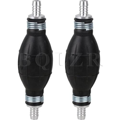 BQLZR 2 Pcs Rubber Fuel Transfer Vacuum Fuel Line Hand Primer Pump Bulb Type