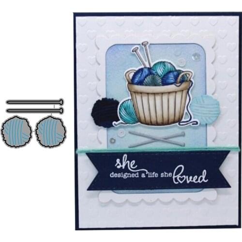 CH knitting Metal Cutting Dies Stencils for DIY Scrapbooking/photo Album stamps Decorative Embossing DIY Paper