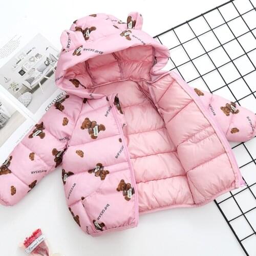 Childrens Clothing 2021 Autumn Winter Cartoon Childrens Down Cotton Padded Jacket Childrens Cotton Padded Jacket Kids Clothes