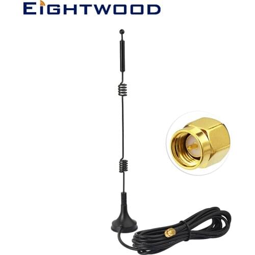 Dual Band WiFi 2.4GHz 5GHz 5.8GHz SMA Male Antenna Aerial for Vehicle Truck Trailer Rear View Backup Camera Reversing Monitor