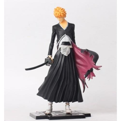 19cm Japana anime figure Bleach Kurosaki Ichigo PVC action figure collectible model toys for boys