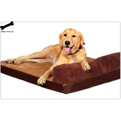 Sponge Pet Bed Soft Sofa For Large Dog Winter Warming Kennel Healthy Heat Cushion Sleeping Mattress Pet Accessories Plus Size