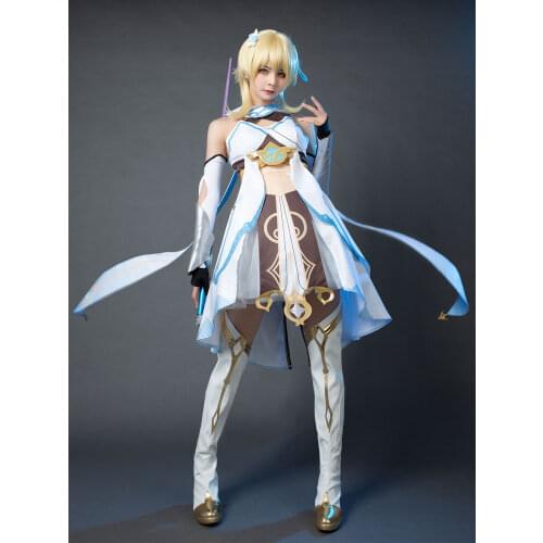 Game Genshin Impact Traveler Lumine Cosplay Costume C00012