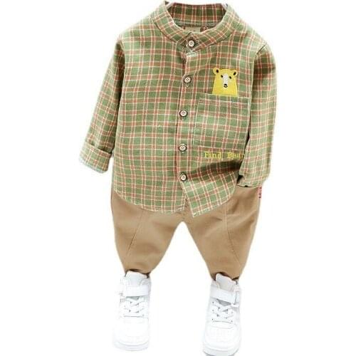 Spring Autumn Children Fashion Shirt Pants 2Pcs/sets Kids Cartoon Costume Boy Baby Girl Letter Clothes Toddler Casual Tracksuits