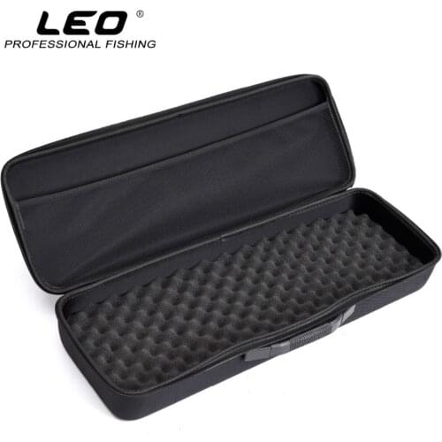 LEO Portable Fishing Bag EVA Shockproof Fishing Rod Reel Lure Carry Backpack Fishing Pole Storage Case for Pesca