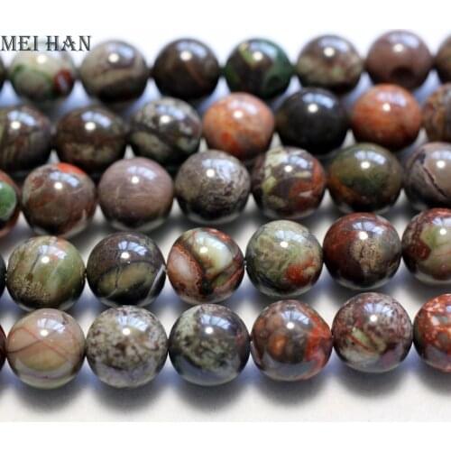 Meihan Free shipping (2 strands/set) natural stone 10mm flower agate round loose beads for bracelet making DIY design