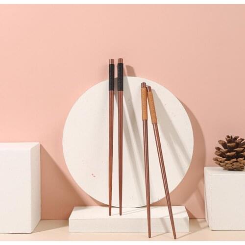 Multifunction Premium Reusable Chinese Wooden Pointed Chopsticks Kitchen Kits for Household