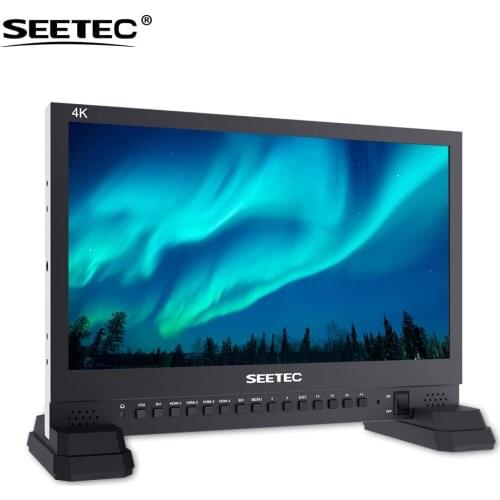 SEETEC 15.6 inch quad split display 3840x2160 professional 3G HD SDI 4K HDMI broadcast monitor