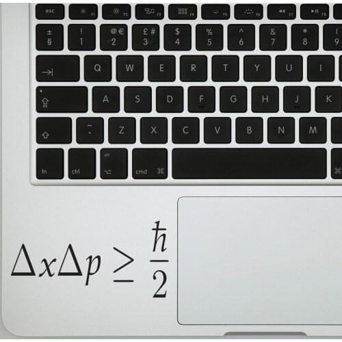 Heisenberg Uncertainty principle stickers for decal sticker for laptops Cover decorative car sticker study Sticker kids T181035