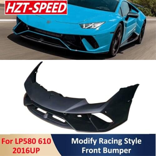 Unpaited FRP Front Bumper Lip Protector For Lamborghini Huracan LP580 LP610 Facelift LP640 Racing Style 2016 Up Modification