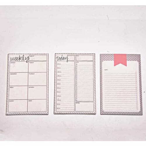 Lovedoki 2019 Creative Memo Pad can tear Notepad Weekly plan Schedule Note Date A5A6 for Dokibook Notebook Planner agenda Inner