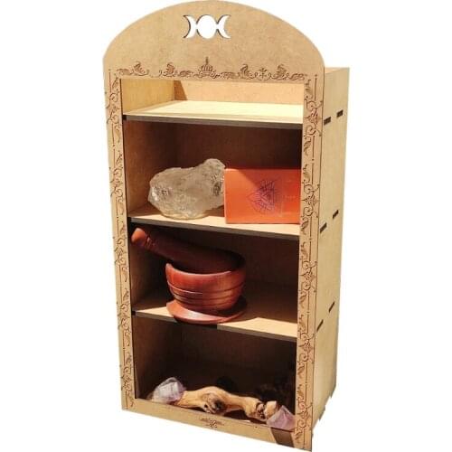 Practical Storage Boxes Creative 4 Tiers Large Capacity Store Tarot and Witch Ritual Props Attractive for Kids Interesting Toys