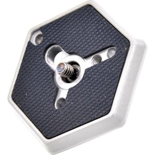 Hexagonal Quick Release Plate with 3/8" 1/4" Screw for Manfrotto 030-38 RC0 3038 3049