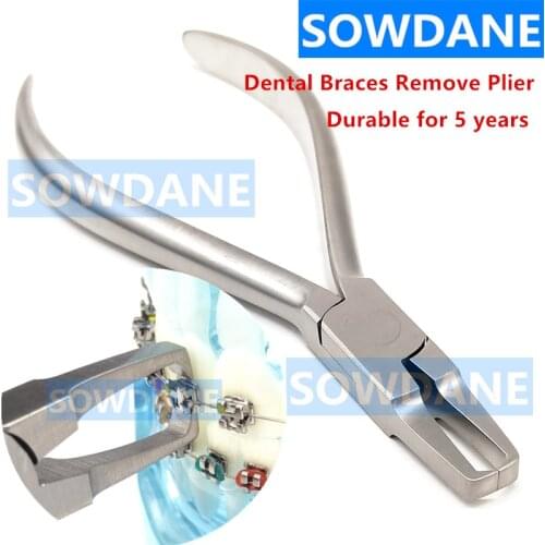 Dental Orthodontic Bracket Remove Plier Dental Ortho Brace Brackets Remover Removing Forcep Straight Tip Dentist Instrument Tool
