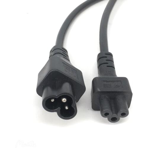 Micky 3Pin Male to Female Extension Cable ,IEC 320 C5 Female to C6 Male Extension Cable,About 50CM,1 PCS