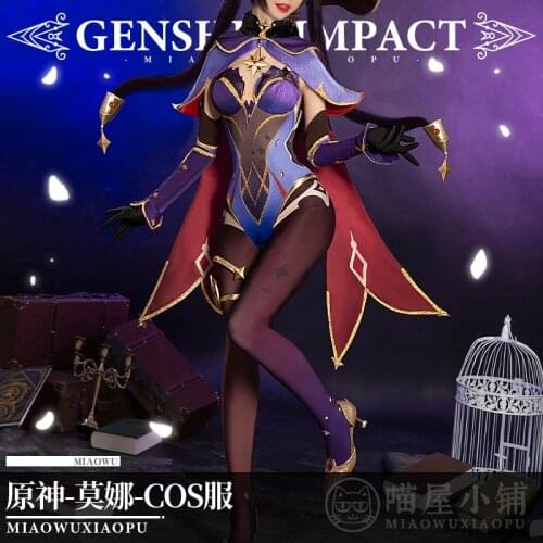New Game Cosplays Genshin Impact Mona Cosplay Costume Halloween costumes dress female Mona Full set