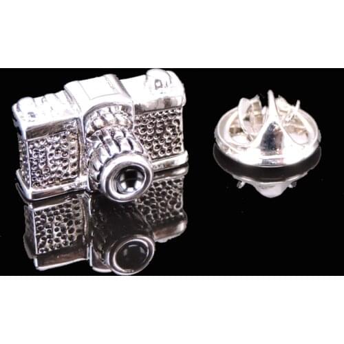 High quality camera Brooch brand new fashion jewelry pin mens shirt hat scarf suit LAPEL BADGE PIN gift