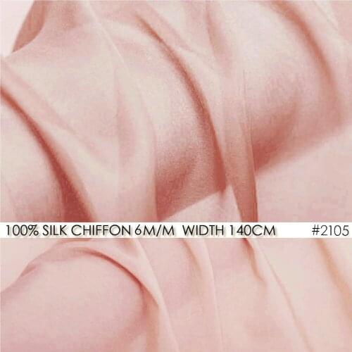 100% Silk CHIFFON FABRIC 5 momme Width55"-140cm Princess Pink Chiffon Dress Material