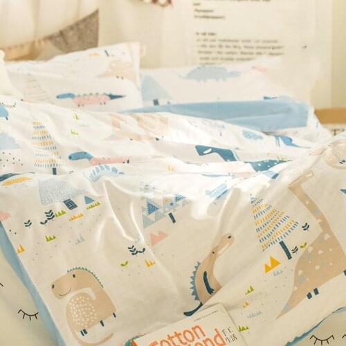 2.35m Nordic-Style Cartoon Cotton Fabric Printed Cotton Bed Sheet fabric Quilt Cover Fitted Bed Sheet Handmade Fabric