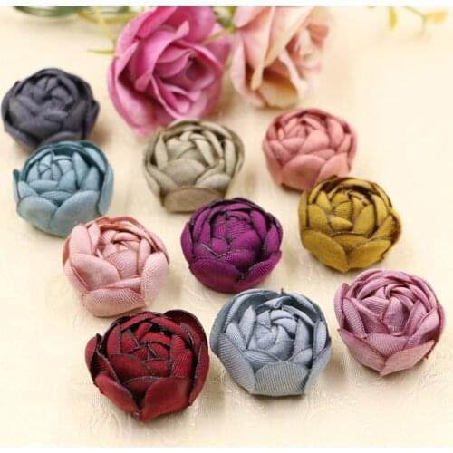 2017 New Style Fashion Handmade Burnt buds Rose Flowers Shape Decoration Florals Diy Jewelry Garment/Hair ornaments Accessory
