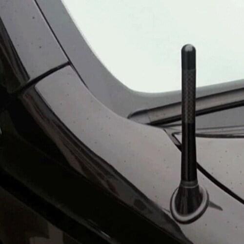 Antenna Car Accessories Aluminum Screw-On Short Carbon Fiber Vehicle Aerials Car Radio Outdoor Universal Supplies