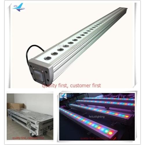 Free shipping 8pcs/lot flycase Outdoor LED 36X3W Floor Light Wallwasher RGB 3 Colors Stage Building Landscape Lights Linear Lamp
