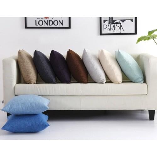 13 Colors Solid Sofa waist Cushion Cover Pillow 30x50/40x40/45x45//50x50/55x55cm Cheaper Decorative Throw Pillowcase for Home