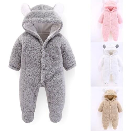 Baby Bunny Ear Rompers Infant Rabbit Jumpsuit Outfit Cotton Boys Girls Hare Playsuits Hooded Clothes Bunny Pajamas Ruffle Romper