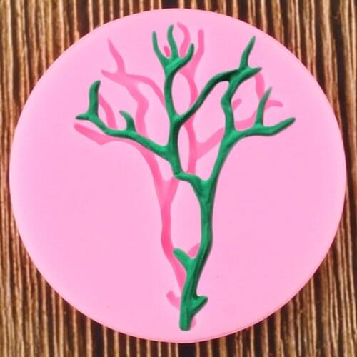 Halloween Tree Branches Silicone Mold Fondant Mould DIY Party Cake Decorating Tools Candy Clay Chocolate Gumpaste Moulds