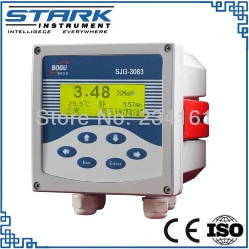 Industrial Online Acid Alkali Concentration Meter HCL NaOH H2SO4 NaCL HNO3 concentration transmitter