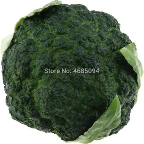 Gresorth PU Fake Broccoli Decoration Artificial Vegetable Home Kitchen Play Food Toy Photography Props - Green