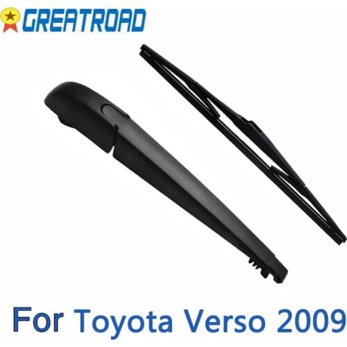 Wiper 12" Rear Wiper Blade & Arm Set Kit For Toyota Verso 2009 Onwards Windshield Windscreen Rear Window