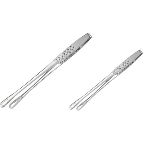 Kitchen Tweezer Tongs,Extra-Long Stainless Steel Tongs with Precision