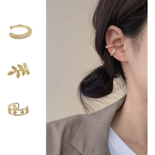 Fashion Fake Piercing Earrings Small Earings For Women Ear Cuff Jewelry Girl Clip Earcuff Micro Crystal Earrings