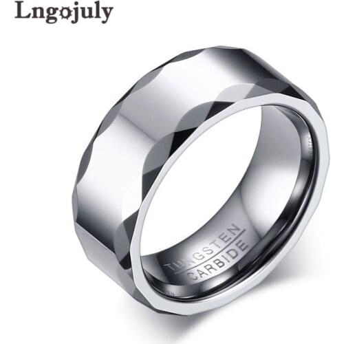 Top Quality Mens Ring Tungsten Carbide Rings Wedding Ring Jewelry Engagement Tungsten Ring Anniversary Gift For Men Boyfriend